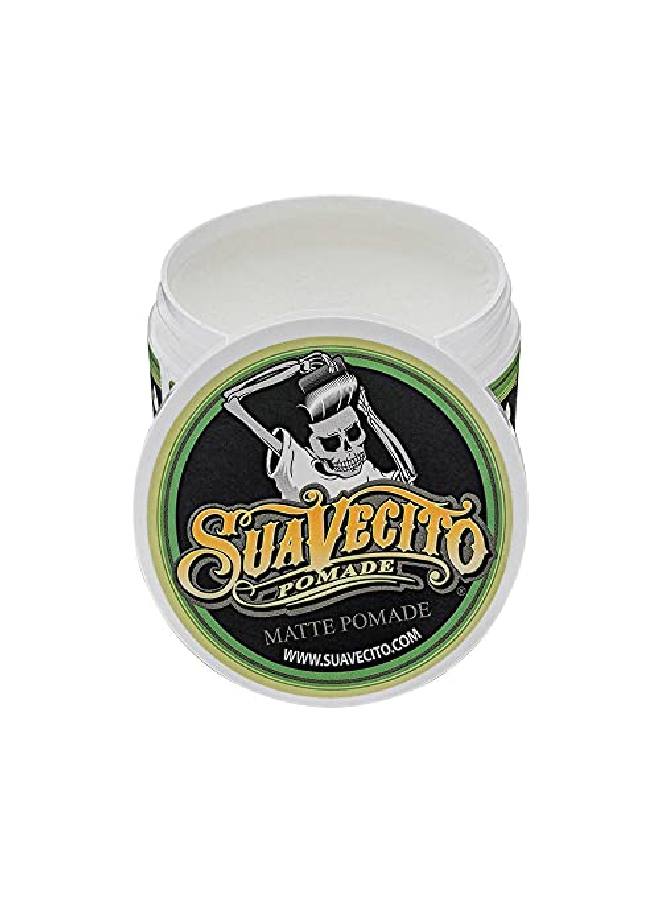 SUAVECITO Pomade Matte (Shinefree) Formula 4 Oz 3 Pack Medium Hold Hair Pomade For Men Low Shine Matte Hair Paste For Natural Texture Hairstyles - Image 4