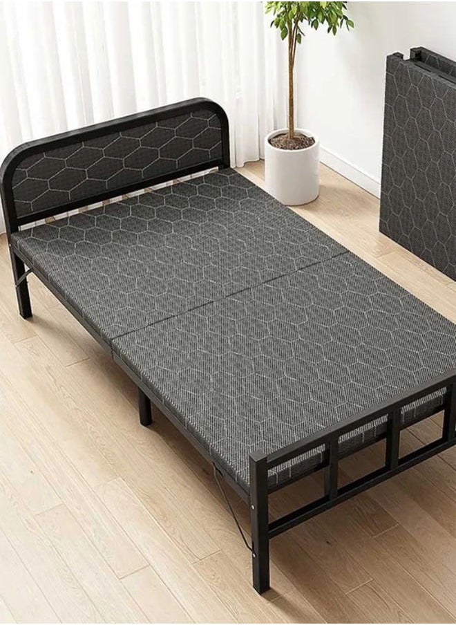 NKX - Portable Foldaway household Simple Bed companion with Lambwool Matress - Image 1