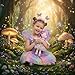June Garden 15 Celestia The Rainbow Whisper Fairy Doll Soft Plush Fairy Toy with Multicolor Butterfly Skirt Enchanted Garden Collection - Image 4
