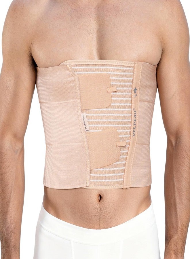 Velpeau Broken Rib Brace for Men & Women - Compression Chest Binder Belt for Cracked, Bruised, Fractured, Dislocated Ribs, Costochondritis Relief, Sternum Support (Wide Version: 9.8" Width-Large) - Image 1