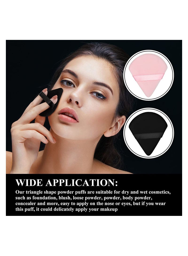 ORiTi منتفخة من القطن الخالص مصنوعة من القطيفة القطنية لتحديد منطقة تحت العينين والزوايا مع حزام 6 قطع باللون الأسود و6 قطع باللون الوردي - Image 3