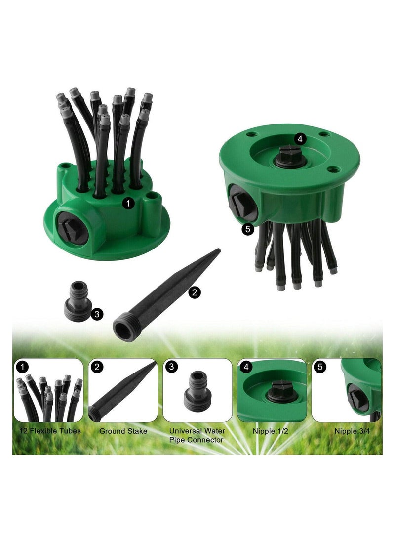 SYOSI 12-Head Adjustable Garden Sprinkler for Plants, Vegetables & Lawns - Image 4