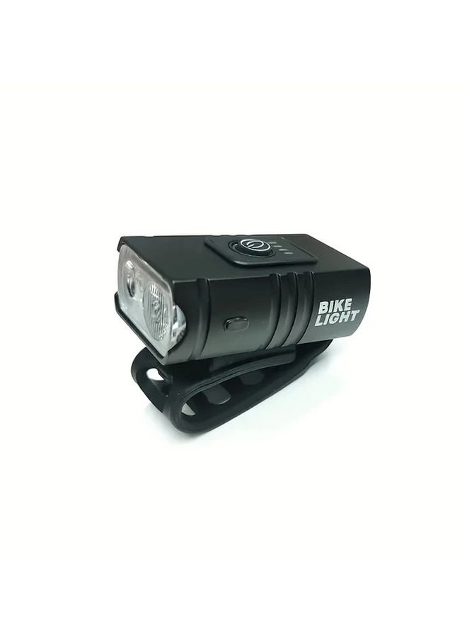 Black USB Headlamp Flashlight 6 Modes Hands Free Light For Cycling Night Riding - Image 1