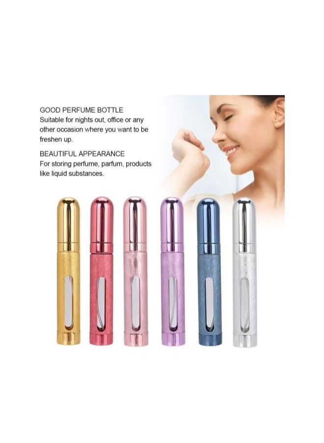 Generic 12ML Perfume Bottle, 6 Pcs Refillable Convenient Atomizer Travel Mini Spray Empty Perfume Bottle For Traveling Outgoing  - Image 1