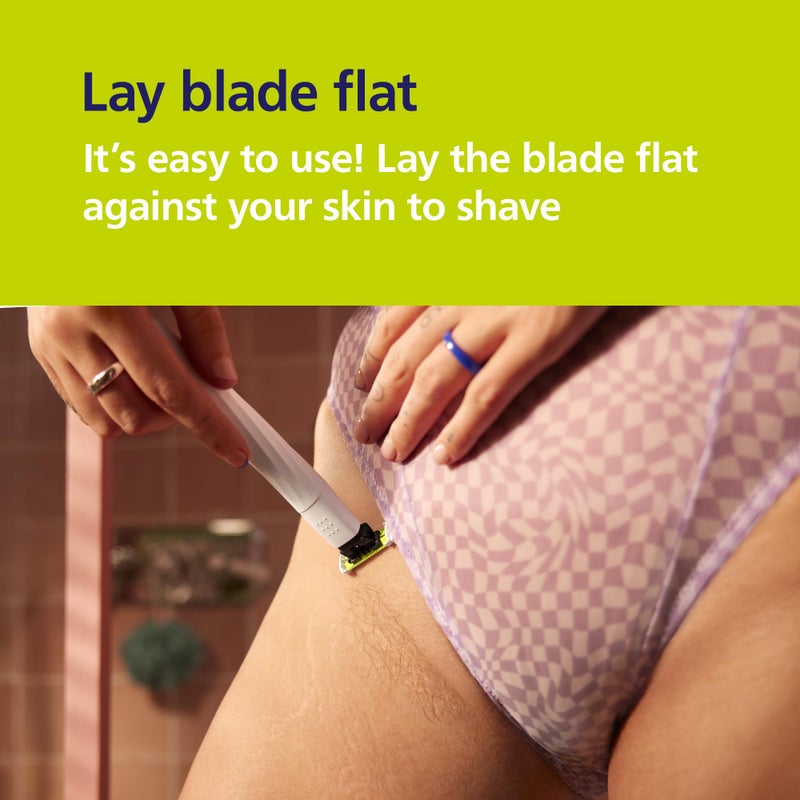 Norelco Philips Norelco OneBlade Intimate, Designed For Pubic Grooming, Trim & Shave With Extra Skin Protection, Model QP1924/70 - Image 4