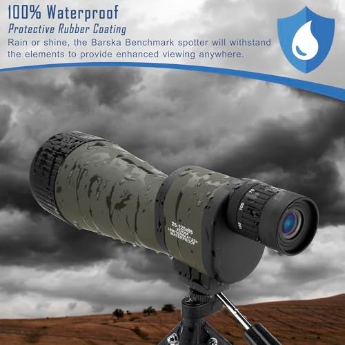 BARSKA Benchmark 18-90x88 Straight Spotting Scope with Handheld Tripod, Table Top Tripod, Soft Carrying Case And Hard Case, Green/Black/Dark Green - Image 4