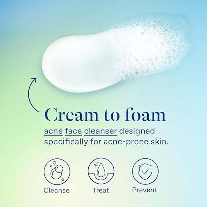 Differin Acne Face Wash with 10% Benzoyl Peroxide, Maximum Strength OTC Acne Foaming Cleanser, Fast Acting Acne Treatment for Face and Body, 5 oz. - Image 5