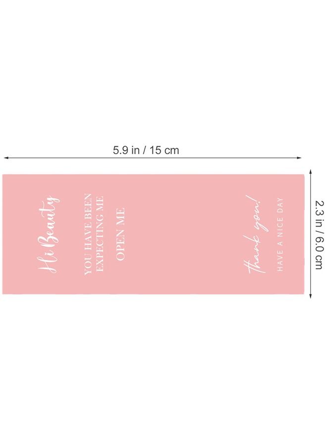 Umiwin 50 Pieces Rectangle Decorative Labels, Minimalist Art Pattern Box Seal Stickers Package Label, Decorative Sealing Decal For Jewelry Gift Packaging Customer Mailer Box Retail Bag - Image 2