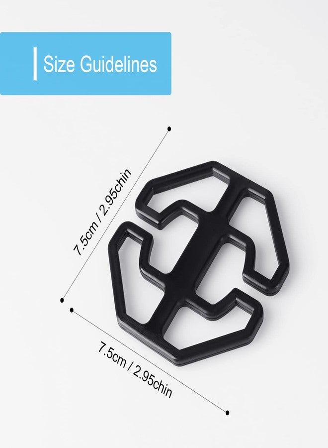 TAOCOCO Non-Slip Buckles for Recliner slipcover (3 Pieces, Black) - Image 3