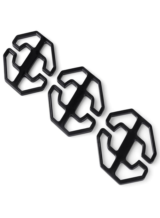 TAOCOCO Non-Slip Buckles for Recliner slipcover (3 Pieces, Black) - Image 1