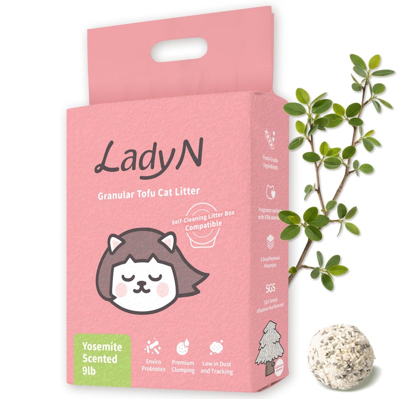 Lady N Tofu Cat Litter Low Dust Compatible with AutoBox Yosemite 9lb - Image 3