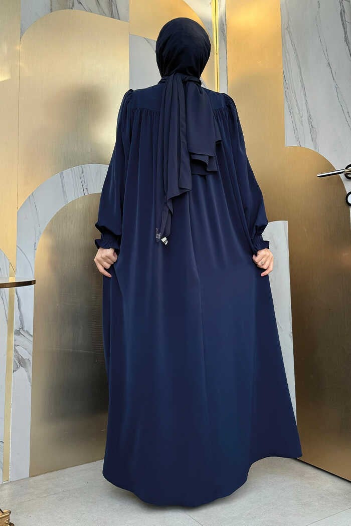 Bym Fashion Bym4 Pleated Dress Navy Blue  - Image 2