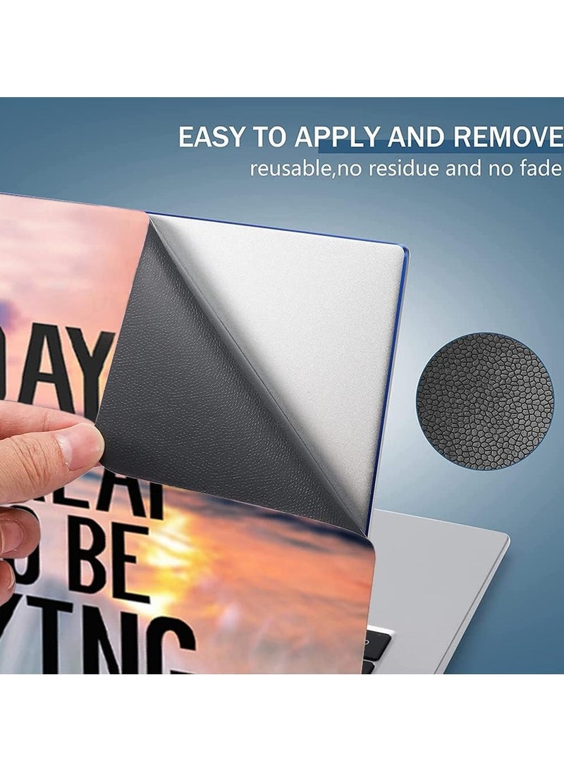 Today Idea - Laptop Skin Sticker,13.3 14 15 15.4 15.6 inch Laptop Skins,Universal Vinyl Decal,Dustproof Scratch Resistant Reusable Cover Protector with Free 2 Wrist Pads (Orange and Gray) - Image 1