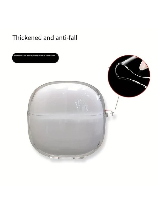 Transparent Case with Lanyard for Redmi Buds 6 Lite Shockproof Non Fingerprint Cover - Image 4