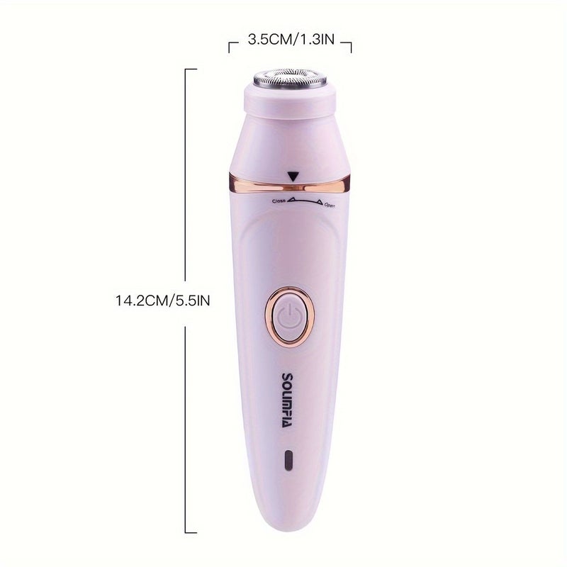 Pink Color Women's 7-in-1 Electric Depilator Shaver Eyebrow Waxing Set - Image 3