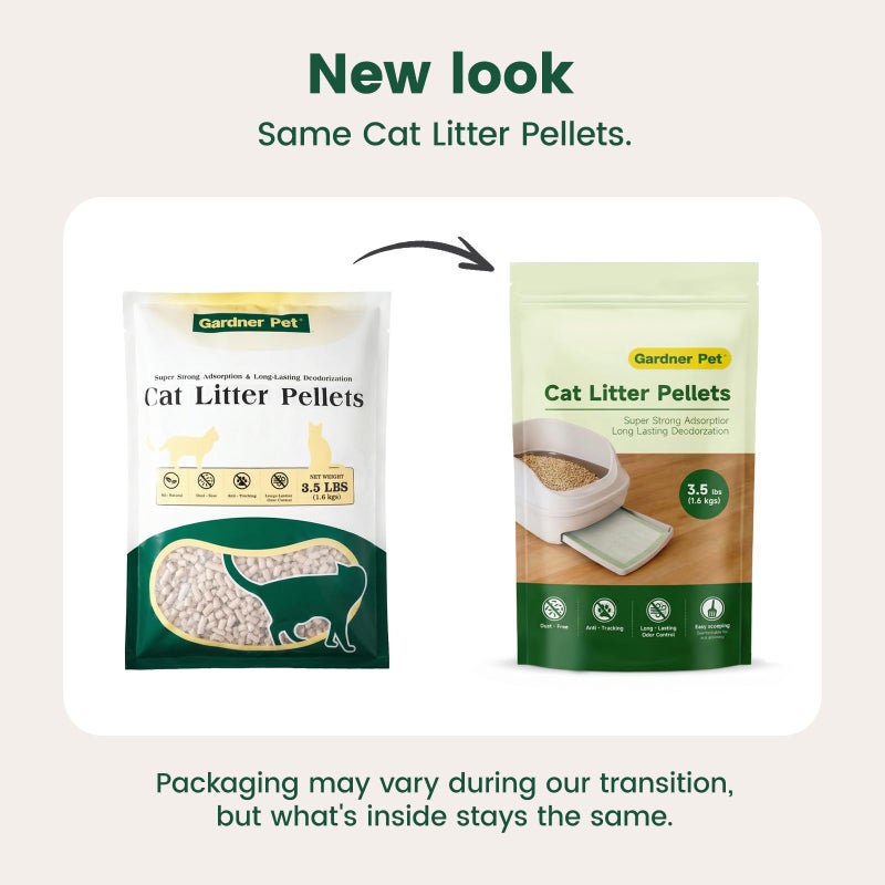 Gardner Pet Cat Litter Pellets Work in Double-Layer Litter Boxes, Natural Mineral Formula with Odor Control, Low Dust & Low Tracking, Non-Clumping Cat Litter, Lightweight & Safe (3.5LBS*2) - Image 4