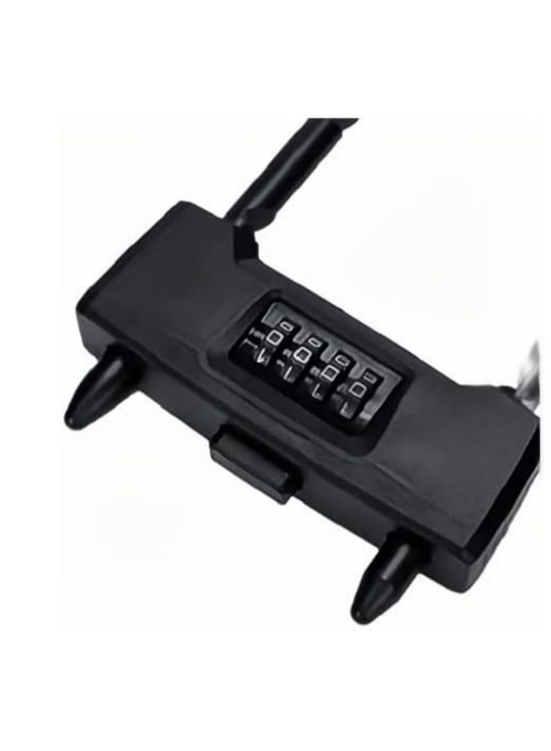 Cool Baby COOLBABY U lock Combination Lock Made Of All Steel Packaging Adhesive Design Anti Corrosion Wear Resistant Black  - Image 2
