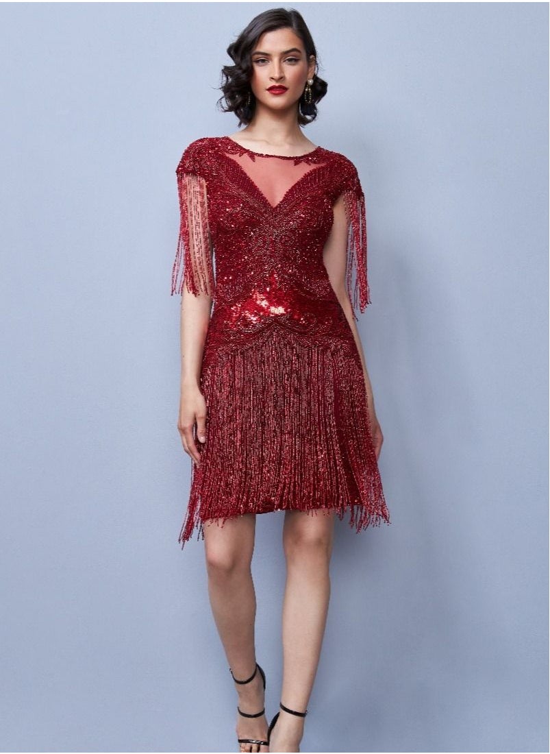 Gatsby red outlet dress