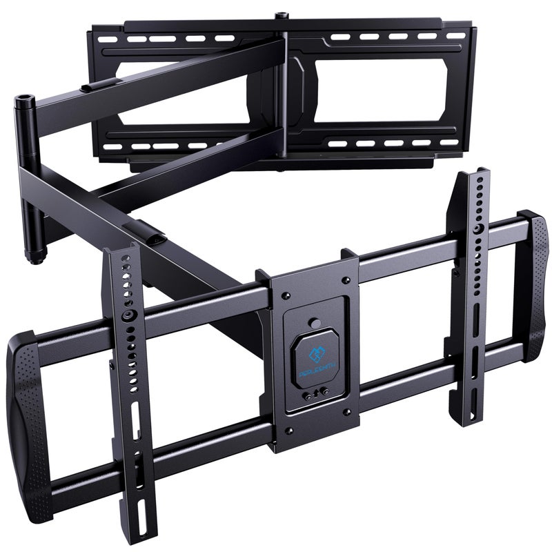 PERLESMITH Long Arm TV Wall Mount for 42-90 inch TVs, Full Motion TV Mount with 42.72 inch Extension Articulating Arm Swivel and Tilt, Max VESA 800x400mm, Holds up to 150 lbs, 16â€,18â€, 24â€ Studs - Image 1