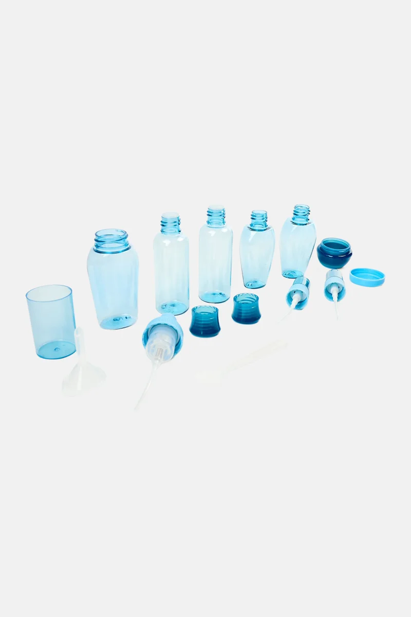 Muy Mucho 9 Piece Travel Bottle Kit, Transparent