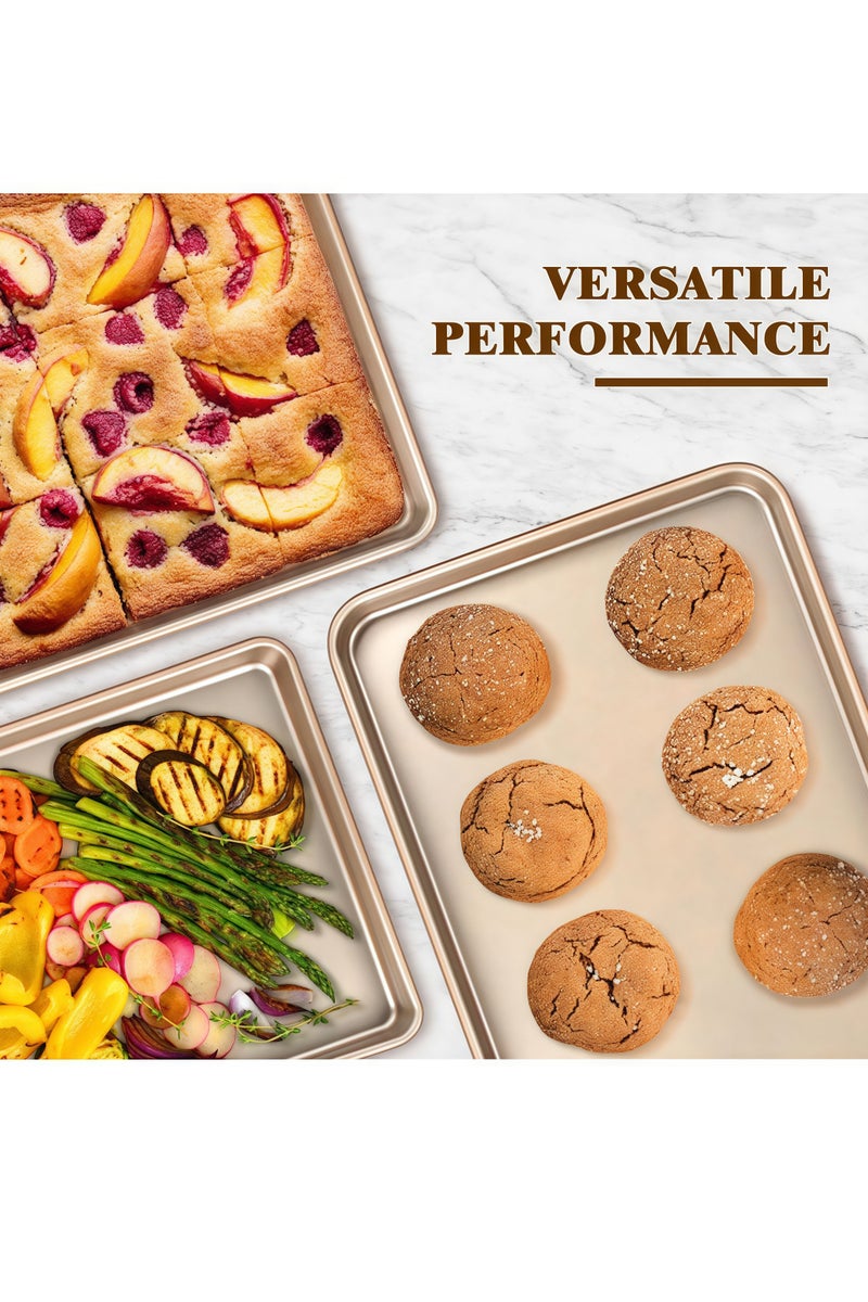 Cake pan oven baking pan 33*23cm, non-stick cake mold pan, suitable for oven bread and pizza high thickness baking pan non-toxic, durable and easy to clean deep rectangular baking pan, - Image 5