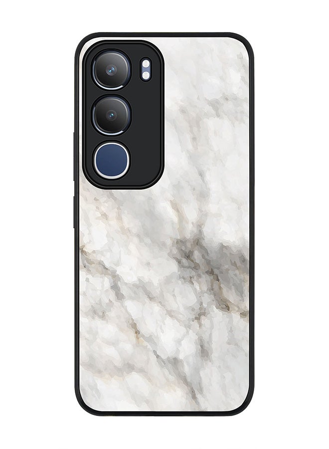 Stylizedd For vivo Y19s / Y19s Pro Case,Slim fit Camera Protection, Shockproof Thin Phone cover  - Marble Print Beige Grey