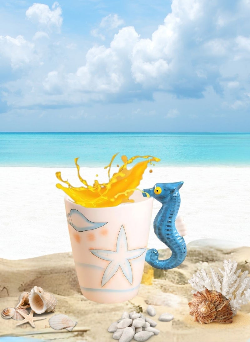 SOLARAE Animal 3D Shape Hand Painted Ceramic 400 ML Coffee Mugs w/ Assorted Printed Animal Character Good for Tea, Coffee, Milk, Ideal Gift for Kids, Teenagers, Man & Woman - Image 5