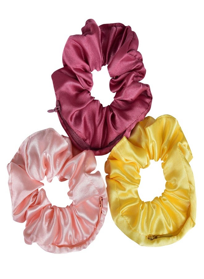 NNR Satin Silk Premium Hair Bonnet Double Layered Elastic Sleeping Cap For Women And Girls - Pack Of 1 - Wine - Image 1