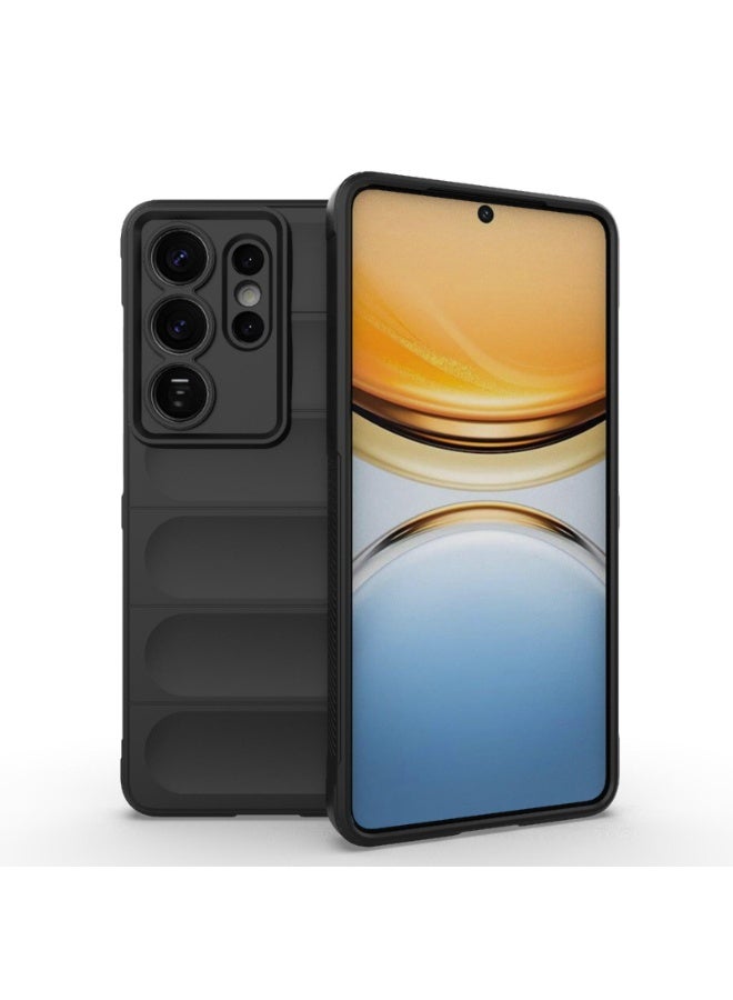 جراب موبايل ماجيك شيلد  سيليكون مضاد للصدمات وحمايه للكاميرا متوافق  Samsung Galaxy S26 Ultra (اسود) - Image 1