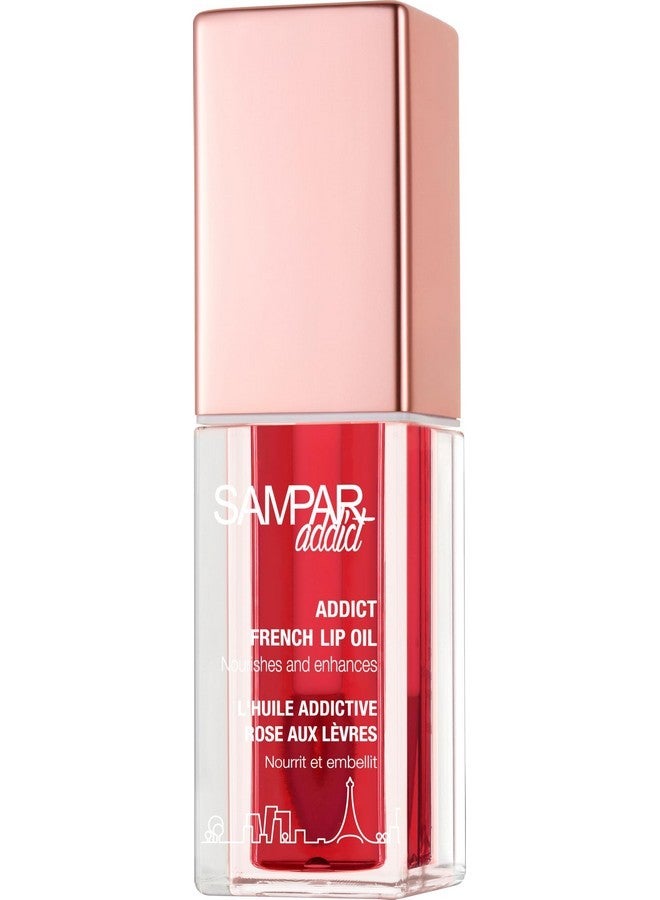 Sampar French Lip Oil - Hibiscus Flavor - 0.15fl oz - Nourishing Lip Care - Hydrating & Glossy Finish - Soothes Dry Lips - High Shine Lip Oil - Soft & Smooth Lips - Perfect for Lip Moisturization - Image 2
