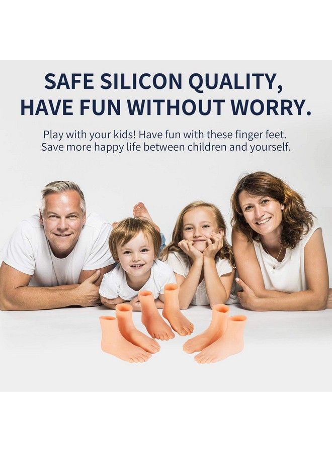 Finger Feet Puppet Tiny Feet Set, Left And Right Small Feet For Fun, Little Feet Fingers For Adults And Kid, Pack Of 6 - Image 4