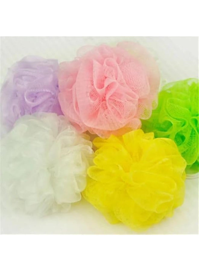 ليفة استحمام شبكية ملونة - لوفا ناعمة لتقشير وتنظيف الجسم بفعالية - ليفة استحمام فاخرة للرجال والنساء، تمنحك رغوة غنية وبشرة ناعمة - متعددة الألوان - Image 3