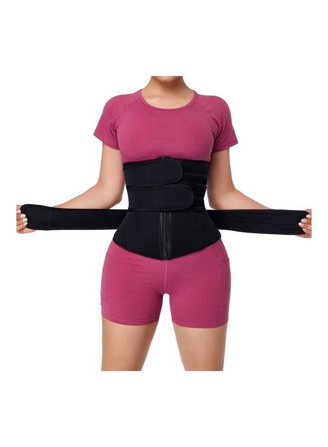 NIBEMINENT Waist Trainer for Women Neoprene 3 Strap Cincher Corset Trimmer Belt Body Shaper Workout Sport Girdle XL  - Image 1