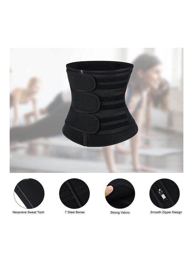 NIBEMINENT Waist Trainer for Women Neoprene 3 Strap Cincher Corset Trimmer Belt Body Shaper Workout Sport Girdle XL  - Image 3