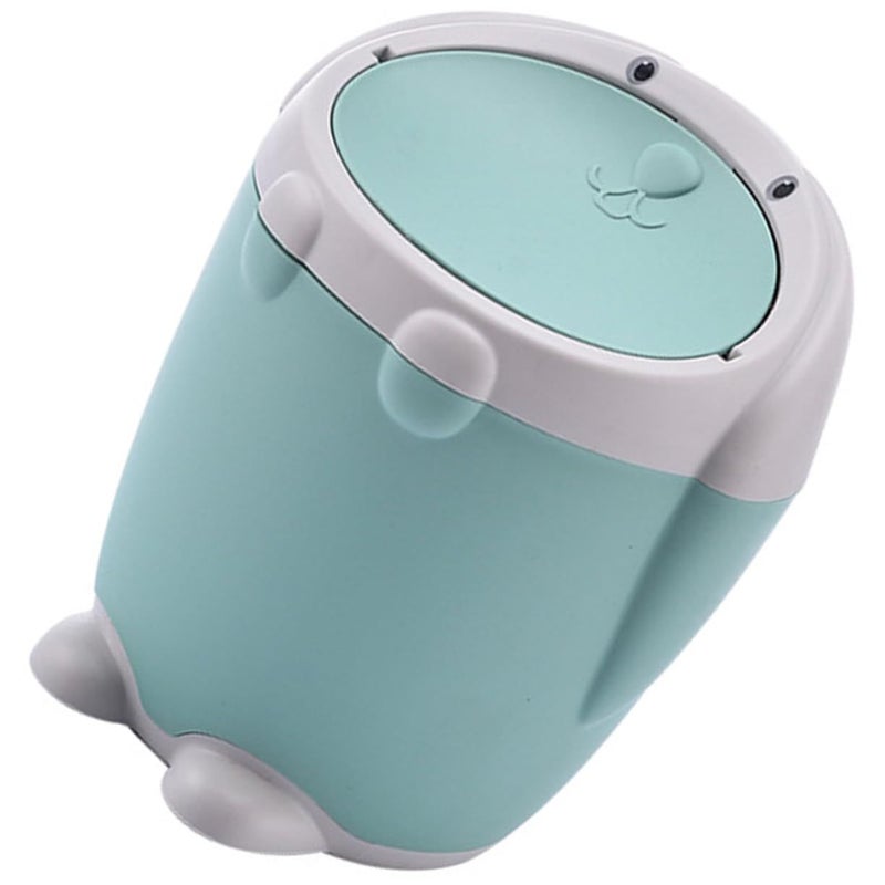 Mini Plastic Trash Can Small Kitchen Garbage Bin For Desk Bedroom Bathroom - Image 2