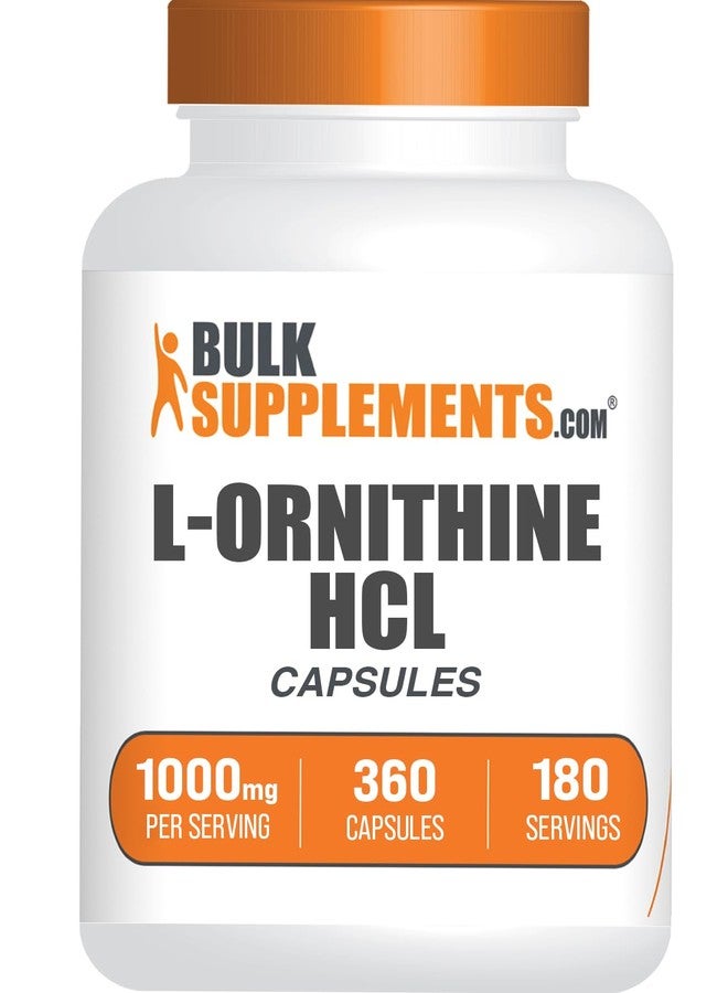 بالك سابلمنتس كبسولات إل-أورنيثين هيدروكلوريد من BulkSupplements.com (360 كبسولة (عبوة واحدة)) - Image 1