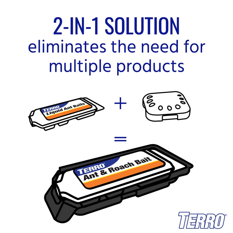 TERRO Ant & Roach Bait - Indoor Ant Killer and Roach Killer - 4 Bait Stations - Attracts and Kills Ants, Roaches, and Silverfish - T360 - Image 2