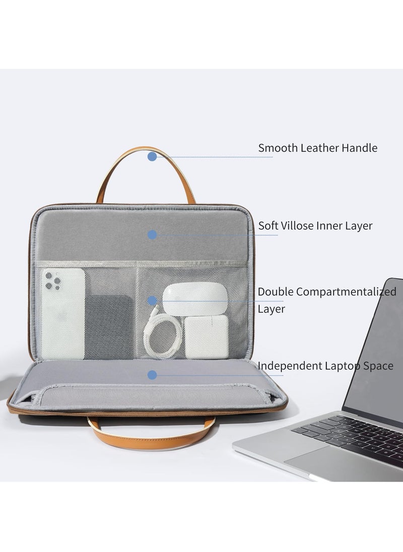 SYOSI 13-14.2 Inch Laptop Sleeve Case, Water Resistant with 3-Layer Protection, Compatible with MacBook, HP, Dell, Acer, Asus, Lenovo Notebooks, Computer Carrying Bag  - Image 4