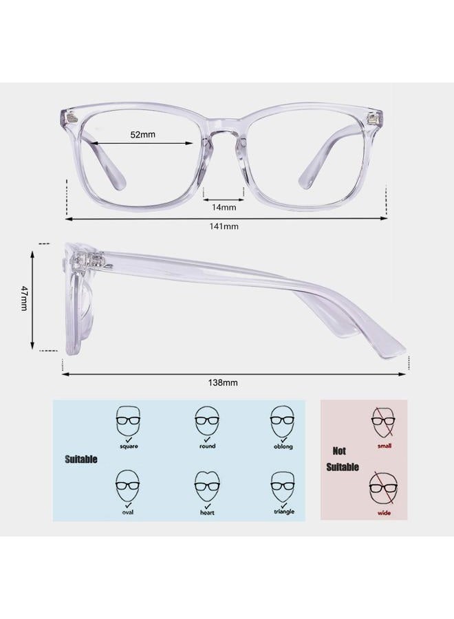 MAXJULI Maxjuli Blue Light Blocking Glasses,Computer Reading/Gaming/TV/Phones Glasses for Women Men(Transparent)  - Image 3