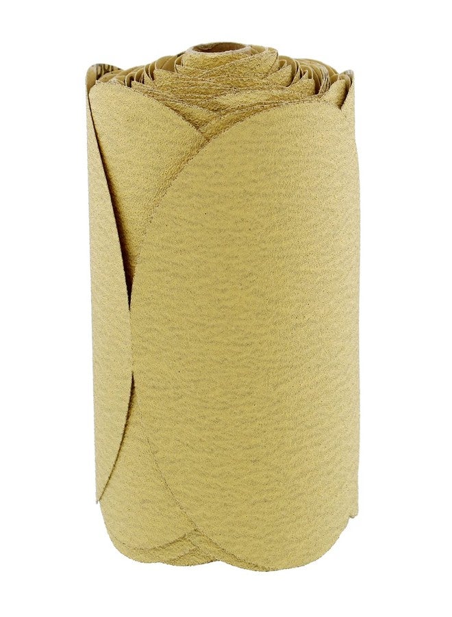 ABN 180 Grit Sandpaper Roll - 6 Inch Round Sanding Discs Aluminum Oxide Sandpaper Discs with Adhesive Back, 100Pc - Image 1