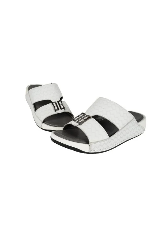 بارجيل أونو 008-3475 Barjeel Mens Casual Sandals 2368-1 White