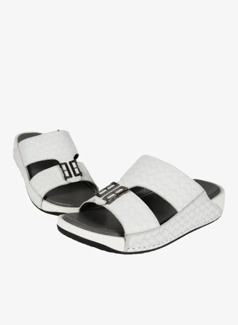 barjeel uno 008-3475 Barjeel Mens Casual Sandals 2368-1 White
