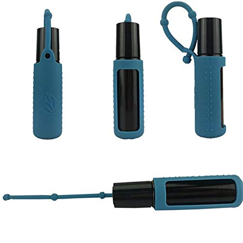 Natuworld 6 Pcs Silicone Roller Bottle Holder Sleeve Essential Oil Perfume Bottle Carrying Case Protector Travel Protective Cover Case Hang Rope 10ml Oil Bottle Color Random - Image 2
