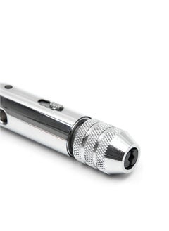 SYOSI Adjustable Silver T Handle Ratchet Tap Holder Wrench with 5pcs M3 M8 3mm 8mm Machine Screw Thread Metric Plug T shaped Tap  - Image 4