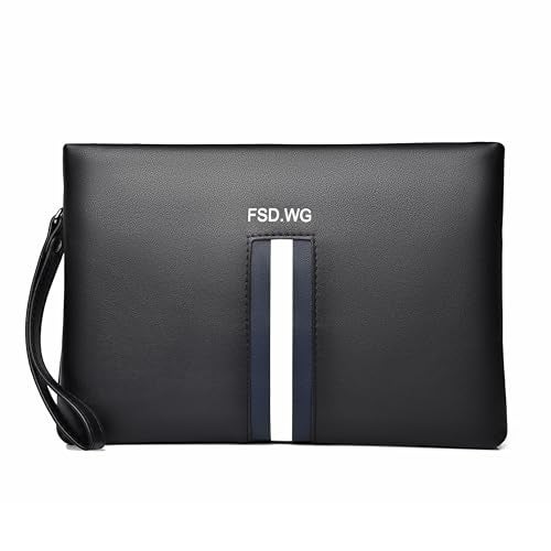 FSD.WG Mens Clutch Bag Man Purse Handbag 12 inches Large Hand Bag Big Clutch Wallet - Image 1