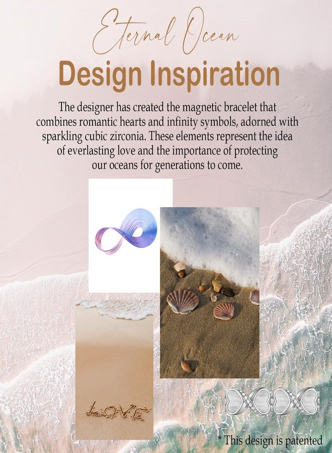 Feraco Ultra Strength Magnetic Bracelets for Women with 3800 Gauss Therapy Magnets, Titanium Steel Magnet Bracelet for Women with Natural Fritillaria, Adjustable with Sizing Tool, Original Design - Image 2