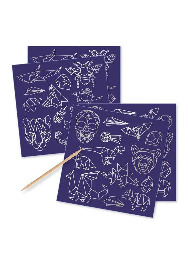 DJECO Iron Scratch Art Stickers