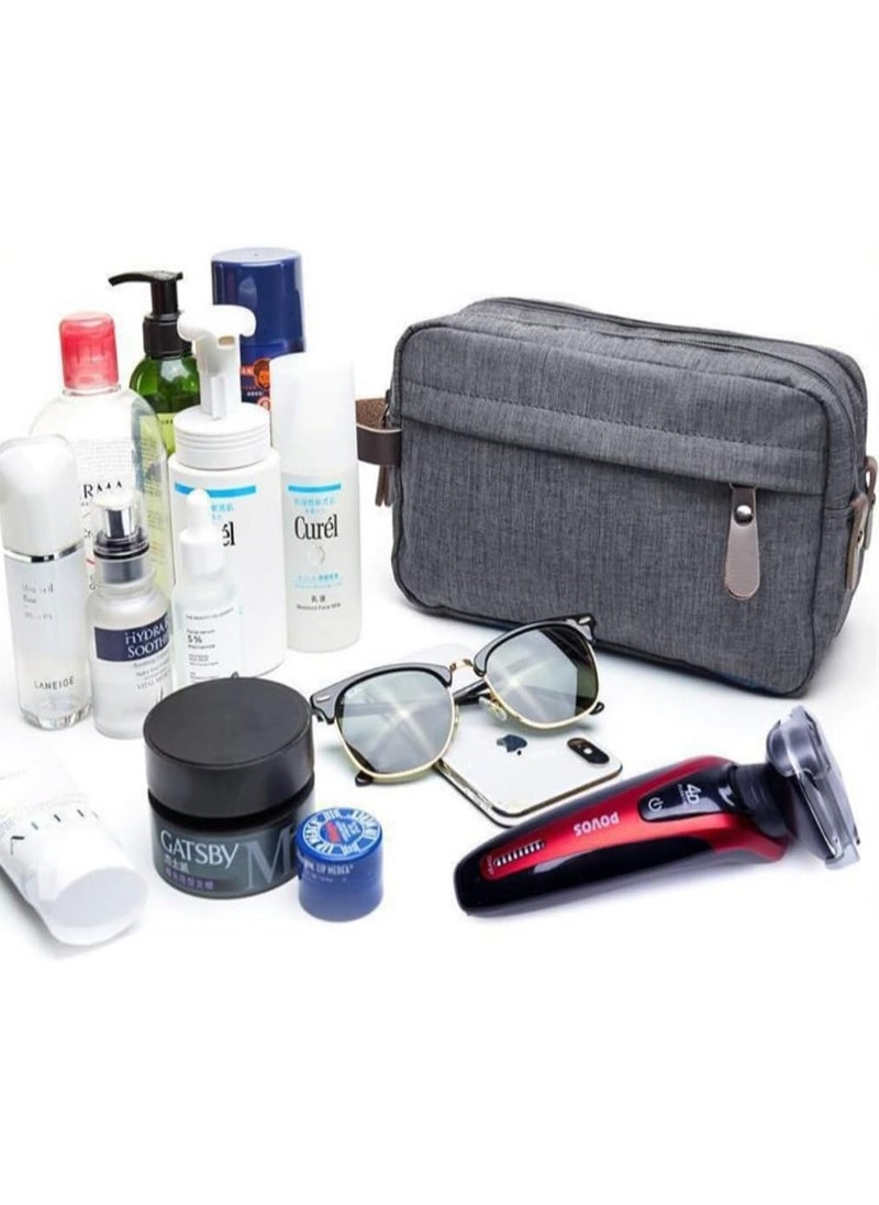 Toiletry Bag, Mini Travel Bag Two Compartments and Waterproof, Portable Storage Bag for Men and Women (Grey) - pzsku/ZCB4AB42C98717F879EFEZ/45/_/1722903634/a4c4a76d-c581-495a-97cb-466a29642747