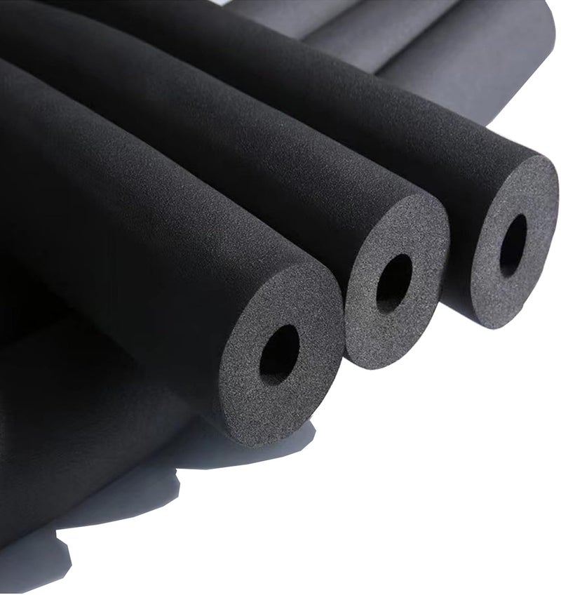 cSeao Pipe Insulation Foam Tube (3/8" x 1/4" x 6FT), 1/4" ID Pipe Insulation, AC & Guitar Stand Foam Tubing, Hollow Pipe Cover, Exercise Machine Handle Protector and Roof Rack - Image 1