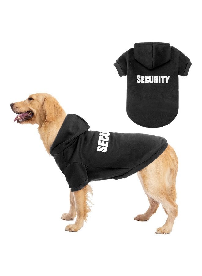 بينج بت سترة BINGPET Security Dog Hoodies Puppy Sweater معاطف الكلاب في الطقس البارد من الصوف الناعم الممشط ملابس الحيوانات الأليفة سترة بغطاء للرأس للكلاب والقطط كبيرة الحجم (محيط الصدر 28 بوصة) - Image 1